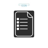 Document line and fill icon vector