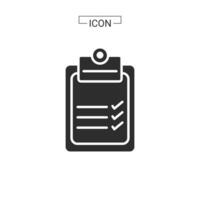 Document line and fill icon vector