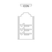 Document line and fill icon vector