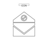 Email icon. e-mail symbol graphics for web icon collections vector