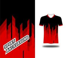 red pattern jersey sport gradation vector background