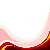 red abstract wave background vector