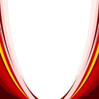 red abstract wave background vector