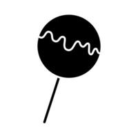 pirulí icono vector. caramelo ilustración signo. dulces símbolo o logo. vector