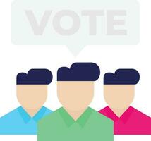 voters Icon Vector Flat Illustration