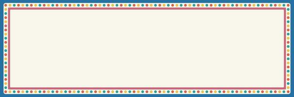 Beautiful indian tradition decorative frame with empty space, Colorful Frame or Border with colorful decorative Design geometric circle multicolored dots vector