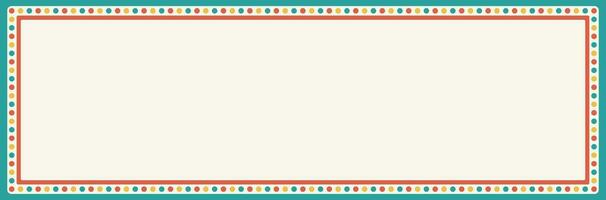 Beautiful indian tradition decorative frame with empty space, Colorful Frame or Border with colorful decorative Design geometric circle multicolored dots vector