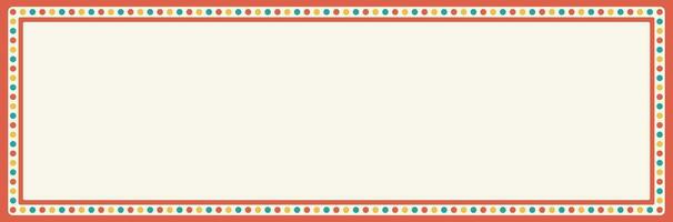 Beautiful indian tradition decorative frame with empty space, Colorful Frame or Border with colorful decorative Design geometric circle multicolored dots vector