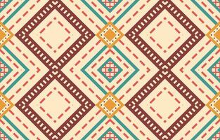 Ethnic abstract ikat art. Aztec ornament print. geometric ethnic pattern seamless  color oriental.  Design for background ,curtain, carpet, wallpaper, clothing, wrapping, Batik, vector illustration.