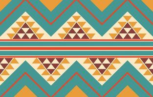 Ethnic abstract ikat art. Aztec ornament print. geometric ethnic pattern seamless  color oriental.  Design for background ,curtain, carpet, wallpaper, clothing, wrapping, Batik, vector illustration.