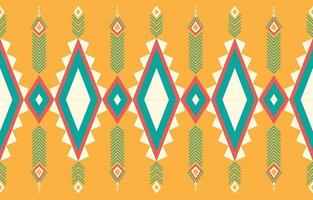 Ethnic abstract ikat art. Aztec ornament print. geometric ethnic pattern seamless  color oriental.  Design for background ,curtain, carpet, wallpaper, clothing, wrapping, Batik, vector illustration.
