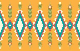 Ethnic abstract ikat art. Aztec ornament print. geometric ethnic pattern seamless  color oriental.  Design for background ,curtain, carpet, wallpaper, clothing, wrapping, Batik, vector illustration.