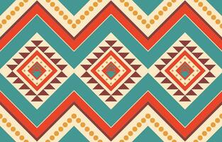Ethnic abstract ikat art. Aztec ornament print. geometric ethnic pattern seamless  color oriental.  Design for background ,curtain, carpet, wallpaper, clothing, wrapping, Batik, vector illustration.