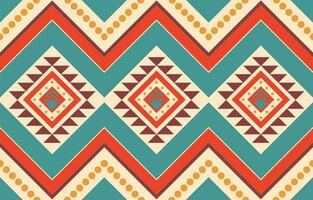 Ethnic abstract ikat art. Aztec ornament print. geometric ethnic pattern seamless  color oriental.  Design for background ,curtain, carpet, wallpaper, clothing, wrapping, Batik, vector illustration.