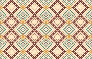 Ethnic abstract ikat art. Aztec ornament print. geometric ethnic pattern seamless  color oriental.  Design for background ,curtain, carpet, wallpaper, clothing, wrapping, Batik, vector illustration.