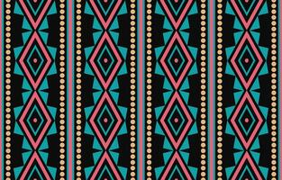 Ethnic abstract ikat art. Aztec ornament print. geometric ethnic pattern seamless  color oriental.  Design for background ,curtain, carpet, wallpaper, clothing, wrapping, Batik, vector illustration.