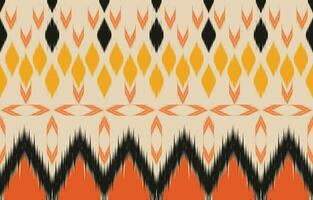 Ethnic abstract ikat art. Aztec ornament print. geometric ethnic pattern seamless  color oriental.  Design for background ,curtain, carpet, wallpaper, clothing, wrapping, Batik, vector illustration.