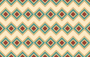 Ethnic abstract ikat art. Aztec ornament print. geometric ethnic pattern seamless  color oriental.  Design for background ,curtain, carpet, wallpaper, clothing, wrapping, Batik, vector illustration.