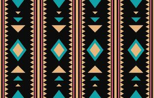 Ethnic abstract ikat art. Aztec ornament print. geometric ethnic pattern seamless  color oriental.  Design for background ,curtain, carpet, wallpaper, clothing, wrapping, Batik, vector illustration.