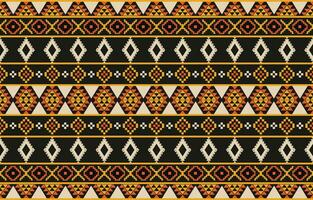 Ethnic abstract ikat art. Aztec ornament print. geometric ethnic pattern seamless  color oriental.  Design for background ,curtain, carpet, wallpaper, clothing, wrapping, Batik, vector illustration.