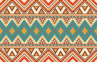 Ethnic abstract ikat art. Aztec ornament print. geometric ethnic pattern seamless  color oriental.  Design for background ,curtain, carpet, wallpaper, clothing, wrapping, Batik, vector illustration.