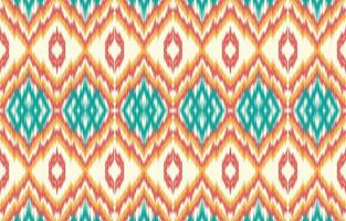 Ethnic abstract ikat art. Aztec ornament print. geometric ethnic pattern seamless  color oriental.  Design for background ,curtain, carpet, wallpaper, clothing, wrapping, Batik, vector illustration.