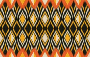 Ethnic abstract ikat art. Aztec ornament print. geometric ethnic pattern seamless  color oriental.  Design for background ,curtain, carpet, wallpaper, clothing, wrapping, Batik, vector illustration.