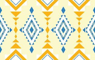 Ethnic abstract ikat art. Aztec ornament print. geometric ethnic pattern seamless  color oriental.  Design for background ,curtain, carpet, wallpaper, clothing, wrapping, Batik, vector illustration.