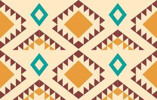 Ethnic abstract ikat art. Aztec ornament print. geometric ethnic pattern seamless  color oriental.  Design for background ,curtain, carpet, wallpaper, clothing, wrapping, Batik, vector illustration.