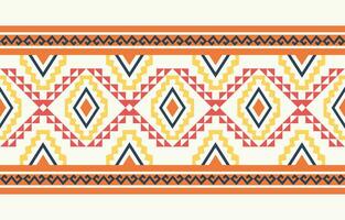 Ethnic abstract ikat art. Aztec ornament print. geometric ethnic pattern seamless  color oriental.  Design for background ,curtain, carpet, wallpaper, clothing, wrapping, Batik, vector illustration.