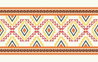 Ethnic abstract ikat art. Aztec ornament print. geometric ethnic pattern seamless  color oriental.  Design for background ,curtain, carpet, wallpaper, clothing, wrapping, Batik, vector illustration.