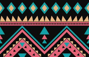 Ethnic abstract ikat art. Aztec ornament print. geometric ethnic pattern seamless  color oriental.  Design for background ,curtain, carpet, wallpaper, clothing, wrapping, Batik, vector illustration.