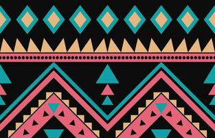 Ethnic abstract ikat art. Aztec ornament print. geometric ethnic pattern seamless  color oriental.  Design for background ,curtain, carpet, wallpaper, clothing, wrapping, Batik, vector illustration.