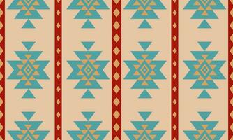 Ethnic abstract ikat art. Aztec ornament print. geometric ethnic pattern seamless  color oriental.  Design for background ,curtain, carpet, wallpaper, clothing, wrapping, Batik, vector illustration.