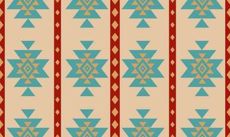 Ethnic abstract ikat art. Aztec ornament print. geometric ethnic pattern seamless  color oriental.  Design for background ,curtain, carpet, wallpaper, clothing, wrapping, Batik, vector illustration.