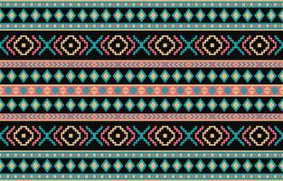 Ethnic abstract ikat art. Aztec ornament print. geometric ethnic pattern seamless  color oriental.  Design for background ,curtain, carpet, wallpaper, clothing, wrapping, Batik, vector illustration.