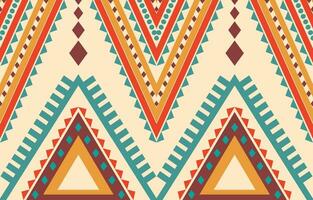 Ethnic abstract ikat art. Aztec ornament print. geometric ethnic pattern seamless  color oriental.  Design for background ,curtain, carpet, wallpaper, clothing, wrapping, Batik, vector illustration.