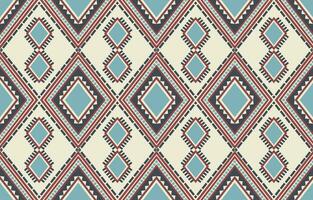 Ethnic abstract ikat art. Aztec ornament print. geometric ethnic pattern seamless  color oriental.  Design for background ,curtain, carpet, wallpaper, clothing, wrapping, Batik, vector illustration.