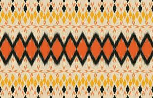 Ethnic abstract ikat art. Aztec ornament print. geometric ethnic pattern seamless  color oriental.  Design for background ,curtain, carpet, wallpaper, clothing, wrapping, Batik, vector illustration.