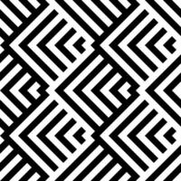 Monochrome ethnic ikat geometry striking black and white geometric line stripe seamless background for textiles, interiors and fashion vector