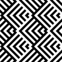 Monochrome ethnic ikat geometry striking black and white geometric line stripe seamless background for textiles, interiors and fashion vector