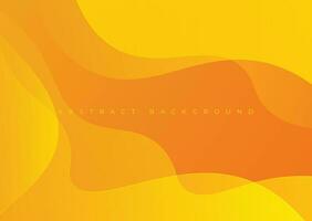 Yellow fluid background. Abstract liquid color background. Fluid Shapes Composition. Suitable for presentation design, banner, web, wallpaper, cover, brochure, social media, landing page. vector