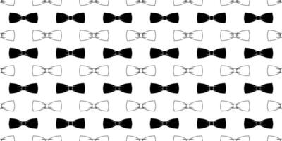 black white bow tie seamless pattern vector