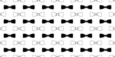 black white bow tie seamless pattern vector