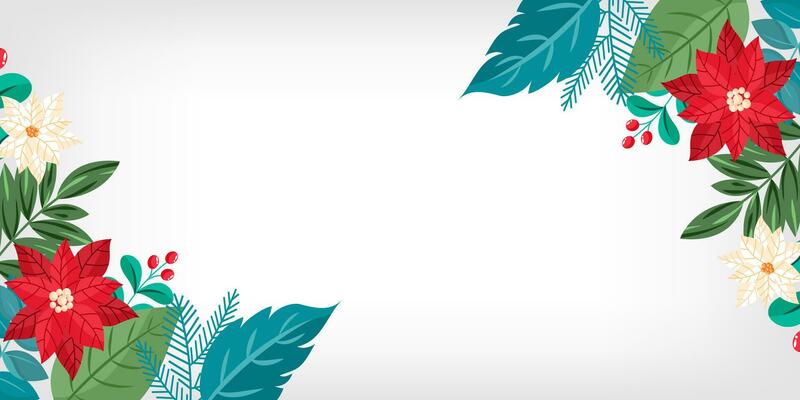 Colorful floral border frame art background vector. Flower style wallpaper with botanical leaves Organic shapes background