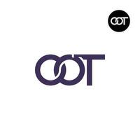 Letter OOT Monogram Logo Design vector
