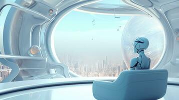 Edge of Tomorrow Advancements in Modern Futuristic Technology AI generated photo