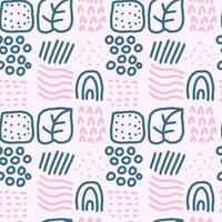 seamless pattern abstracat motif hand drawn vector