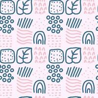 seamless pattern abstracat motif hand drawn vector