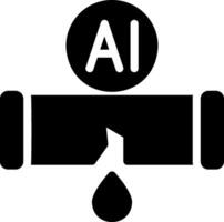 leak detector glyph icon vector